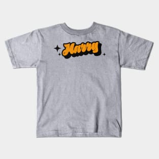 Harry - Retro Classic Typography Style Kids T-Shirt